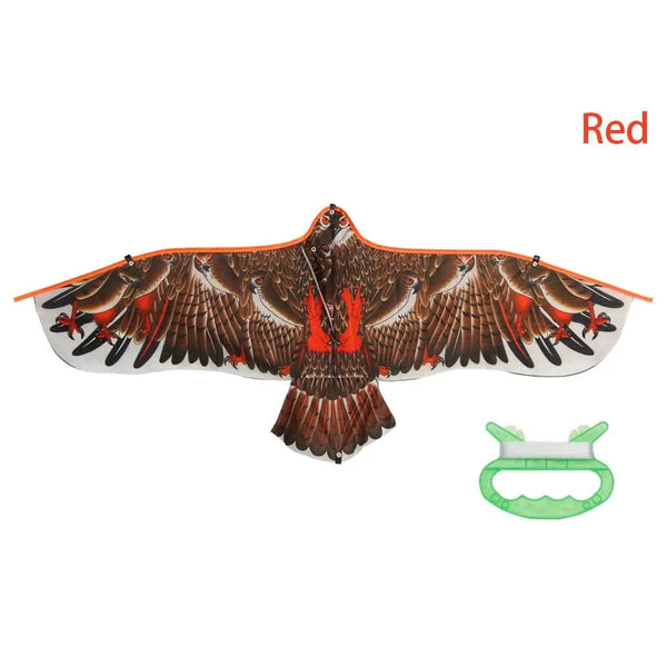 Planet Gates red- 1.1m Eagle Kite With 30 Meter Kite Line Large Eagle Fly Bird Kites Children Best Gift Family Trips Garden Outdoor Sports Game