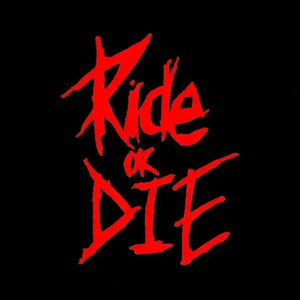 Planet Gates Red 1/2/3pc MTB Bike Frame Sticker Ride or Die Top Tube Sticker Bicycle Decals Decorative Frame Stickers Bike Stickers Bike Decal