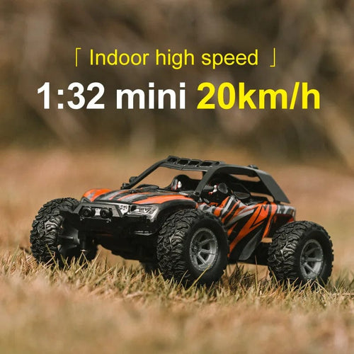 Planet Gates Red 1:32 2.4G Mini RC Car High Speed Led Lights 20km/h Off Road Racing Vehicle Radio Remote Control Stunt Truck Climbing Kids Toys