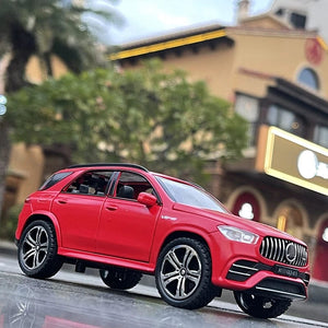 Planet Gates Red 1:32 GLE 63S SUV Alloy Car Model Diecast Metal Toy Vehicles Car Model High Simulation Sound and Light Collection Childrens Gift