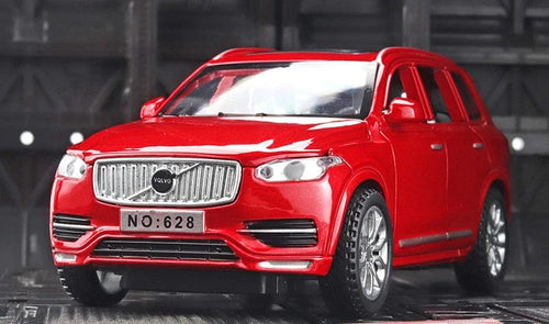 Planet Gates Red 1:32 XC90 SUV Alloy Car Model Toys Metal Diecast Simulation Off Road Vehicle Model Sound Light Collection Boy Hobbies Collection