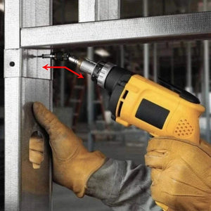 Planet Gates Red 1/4 "Hex Magnetic Ring Screwdriver Bits Drill Hand Tools Drill Bit Extension Rod Quick Change Holder Drive Guide Screw Drill Tip