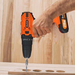 Planet Gates Red-1 Battery / UNITED KINGDOM DayPlus 21V Cordless Power Drill, 3/8" Handheld Screwdriver Drill Set with 25+1 Torque Setting,1.5AH Li-ion Battery&Fast Charger