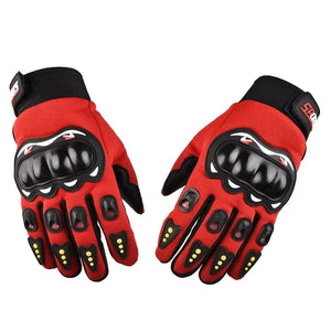 Planet Gates Red-1 Motorcycle Gloves Men's Motorcycle Gloves Breathable Closed Finger Racing Gloves for Outdoor Sports Crossbike Riding
