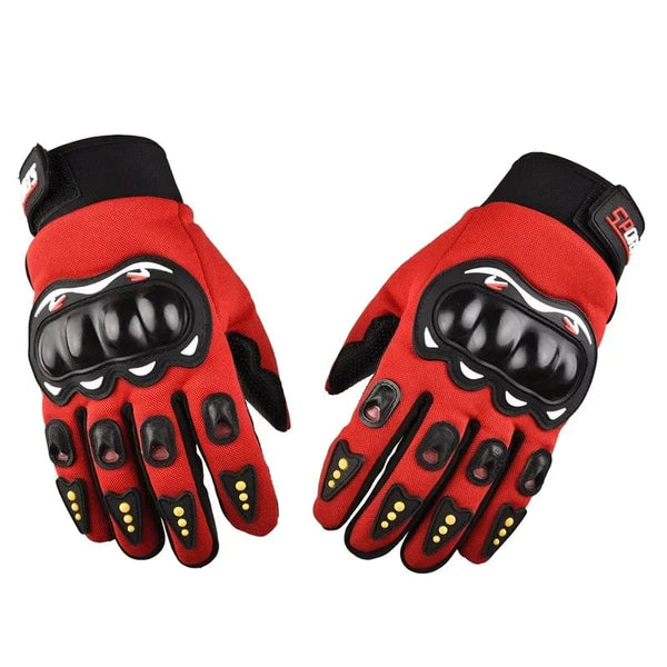 Planet Gates Red-1 Motorcycle Gloves Men's Motorcycle Gloves Breathable Closed Finger Racing Gloves for Outdoor Sports Crossbike Riding