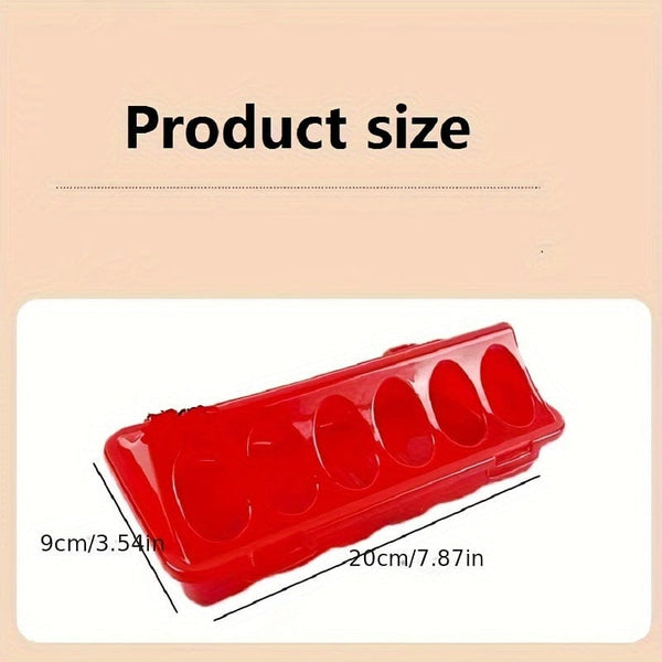 Planet Gates Red 1 Pack, Poultry Feeding Box Assy Chicken Feeder Automatic Water Feeder Chicken Quail Daisy Chicken Feed Feeding Box Automatic Substitute