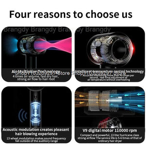 Planet Gates Red 1 Parts 3.3m / EU Super Hair Dryer Leafless Hair dryer Personal Hair Care Styling Negative Ion Tool Constant Anion Electric Hair Dryers