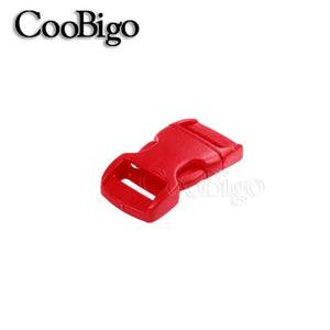 Planet Gates Red / 10pcs 50pcs Paracord Bracelet Buckle Curved Side Release Buckles for DIY Parachute Wristband Pet Collar Outdoor Camp Strap 10mm