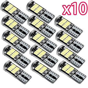Planet Gates Red 10pcs T10 Led Canbus No Error Car Interior Light T10 26 SMD 4014 Chip Car Interior Dome Reading License Plate Light Signal Lamp