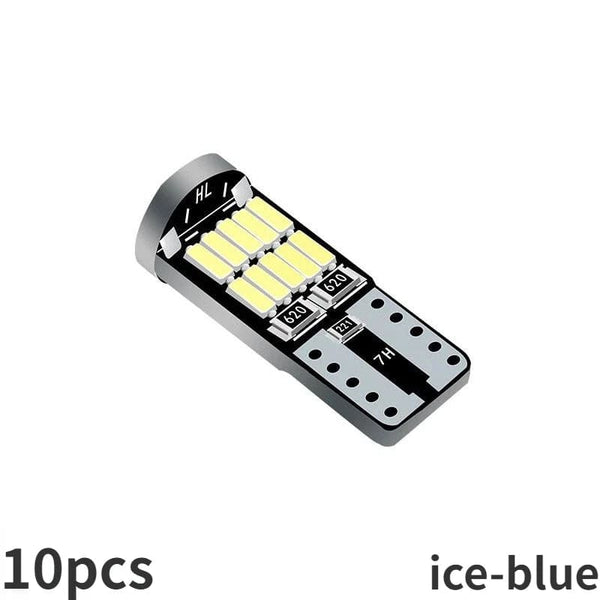 Planet Gates Red 10pcs T10 Led Canbus No Error Car Interior Light T10 26 SMD 4014 Chip Car Interior Dome Reading License Plate Light Signal Lamp