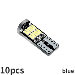 Planet Gates Red 10pcs T10 Led Canbus No Error Car Interior Light T10 26 SMD 4014 Chip Car Interior Dome Reading License Plate Light Signal Lamp