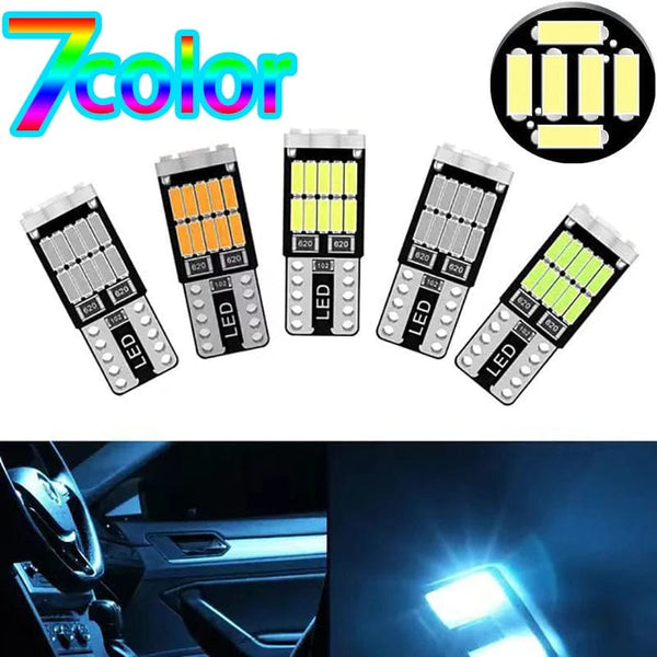 Planet Gates Red 10pcs T10 Led Canbus No Error Car Interior Light T10 26 SMD 4014 Chip Car Interior Dome Reading License Plate Light Signal Lamp