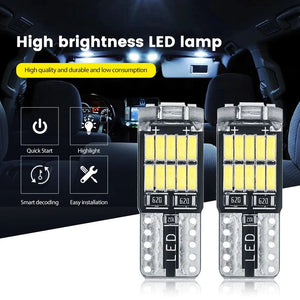 Planet Gates Red 10pcs T10 Led Canbus No Error Car Interior Light T10 26 SMD 4014 Chip Car Interior Dome Reading License Plate Light Signal Lamp