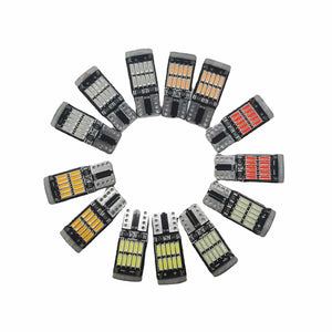 Planet Gates Red 10pcs T10 Led Canbus No Error Car Interior Light T10 26 SMD 4014 Chip Car Interior Dome Reading License Plate Light Signal Lamp