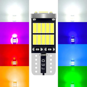 Planet Gates Red 10pcs T10 Led Canbus No Error Car Interior Light T10 26 SMD 4014 Chip Car Interior Dome Reading License Plate Light Signal Lamp