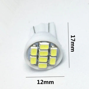 Planet Gates Red 10pcs T10 LED W5W car Boot light parking light 8SMD 1210 LED W5W Motorcycle lamp 192 168 Wedge Indicator Lamps Door light DC 12V