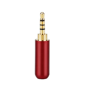 Planet Gates Red / 10pcs Wholesale Jack 2 5 mm Earphone Plug 4 Pole Audio 2.5mm Connector Consumer Electronics DIY Upgrated Headphone Cable Metal Alloy