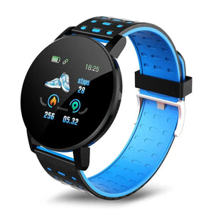 Planet Gates red 119S Smartwatch Bluetooth Smart Watch Men Blood Pressure Women Smart Band Clock Sports Fitness Tracker Watch For Android IOS
