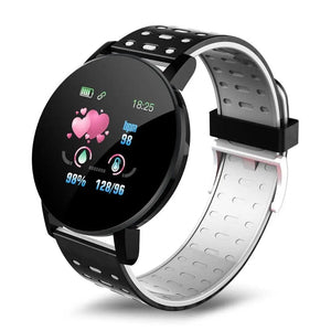 Planet Gates red 119S Smartwatch Bluetooth Smart Watch Men Blood Pressure Women Smart Band Clock Sports Fitness Tracker Watch For Android IOS