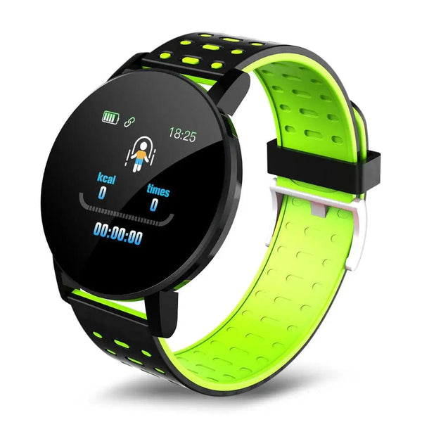 Planet Gates red 119S Smartwatch Bluetooth Smart Watch Men Blood Pressure Women Smart Band Clock Sports Fitness Tracker Watch For Android IOS
