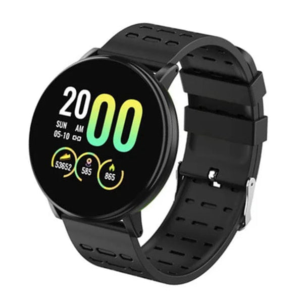 Planet Gates red 119S Smartwatch Bluetooth Smart Watch Men Blood Pressure Women Smart Band Clock Sports Fitness Tracker Watch For Android IOS