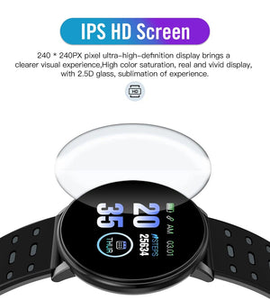 Planet Gates red 119S Smartwatch Bluetooth Smart Watch Men Blood Pressure Women Smart Band Clock Sports Fitness Tracker Watch For Android IOS