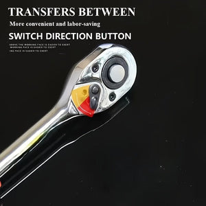 Planet Gates Red 12PC New Upgrade Multi functional External Hexagonal Ratchet Wrench Socket Set Suitable for Car, Boat, Motorcycle, and Bicycle Repair Tools