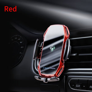 Planet Gates Red 15W Car Wireless Charger, Vehicle-mounted Mobile Wireless Charger, Air Vent General Wireless Charging Phone Holder With Infrared Induction