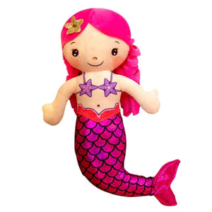 Planet Gates red 1PC 30cm Cartoon Mermaid Plush Doll Toy Mini Pillow Plush Toys for Birthday Gifts