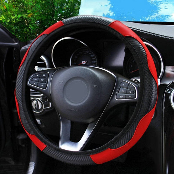 Planet Gates Red 1pc Car Steering Wheel Cover, Universal 38.1 Cm Anti-Slip Car Steering Wheel Protector Cover Car Decor Accessories, No Inner Ring