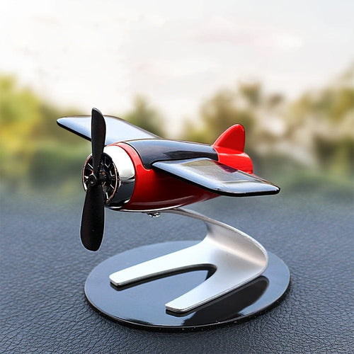 Planet Gates Red 1pc High-end Solar Aircraft Design Car Interior Decoration, Creative Car Dashboard Decoration, Car Aromatherapy Diffuser Ornament