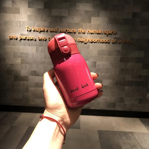 Planet Gates Red 1pc, Mini Vacuum Flask, Insulated Water Bottles, Travel Thermal Cups, For Hot And Cold Beverages, Summer Winter Drinkware, Gifts