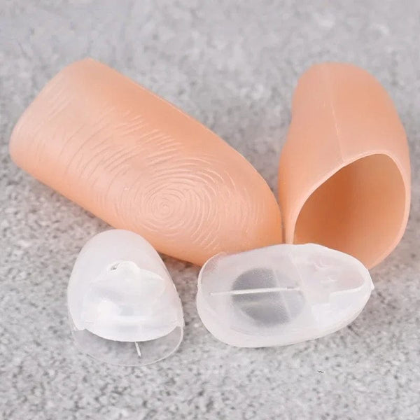 Planet Gates red 2 Pcs/set Magic Thumbs Light Toys for Adult Magic Trick Props Blue Light Led Flashing Fingers Halloween Party Toys for Children