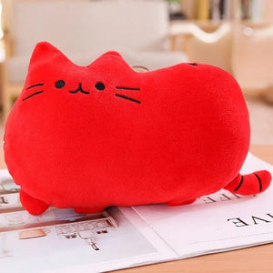 Planet Gates red / 25cm Cute Cookie Cat Pillow Soft Plush Office Nap Pillow Cushion Toy Stuffed Pause Bed Sleep Pillow Home Decor Gift Doll Kids