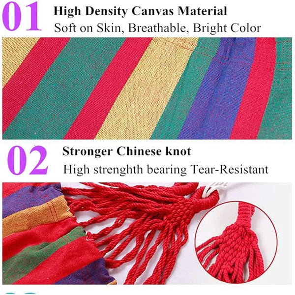 Planet Gates Red / 260*80CM Outdoor Garden Camping Hammock With Tree Straps For Hanging, Durable Hammock Holds Up To 450lbs, Portable Hammock With Travel Bag Perfect For Outdoor/Indoor Patio Backyard Camping (259.99x80.01cm)
