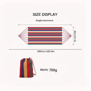 Planet Gates Red / 260*80CM Outdoor Garden Camping Hammock With Tree Straps For Hanging, Durable Hammock Holds Up To 450lbs, Portable Hammock With Travel Bag Perfect For Outdoor/Indoor Patio Backyard Camping (259.99x80.01cm)