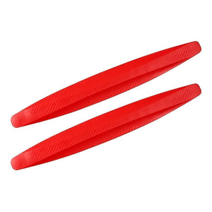 Planet Gates Red 2pcs Car Front And Rear Bumper Anti-collision Strip Front Lip Car Door Body Anti-scratch
