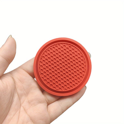 Planet Gates Red 2pcs Car Silicone Coaster Universal Non-slip Cup Holder Coaster, Car Interior Accessories Auto Accessories