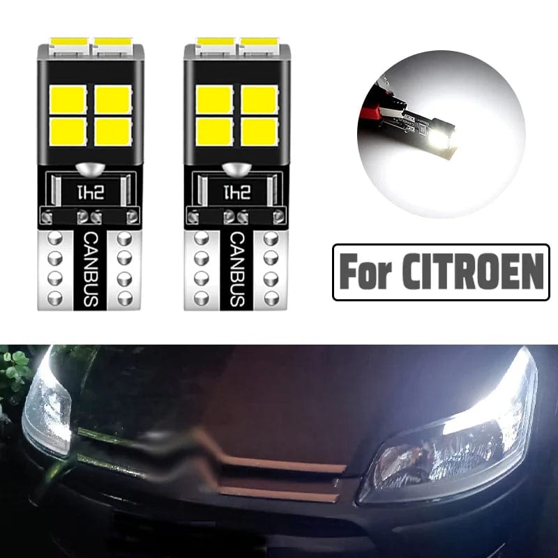 Planet Gates Red 2pcs LED Clearance Light Parking Bulb Lamp W5W T10 194 5W5 Canbus For Citroen Berlingo C1 C2 C3 Picasso C5 C6 C8 C4 Aircross DS3