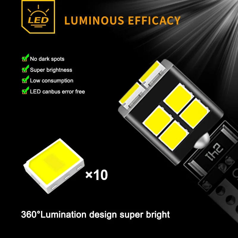 Planet Gates Red 2pcs LED Clearance Light Parking Bulb Lamp W5W T10 194 5W5 Canbus For Citroen Berlingo C1 C2 C3 Picasso C5 C6 C8 C4 Aircross DS3