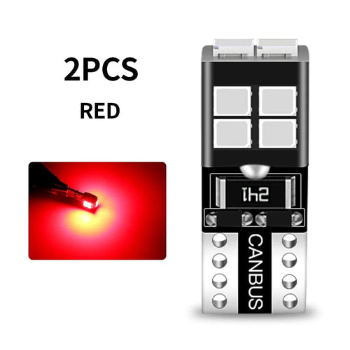 Planet Gates Red 2pcs LED Clearance Light Parking Bulb Lamp W5W T10 194 5W5 Canbus For Citroen Berlingo C1 C2 C3 Picasso C5 C6 C8 C4 Aircross DS3