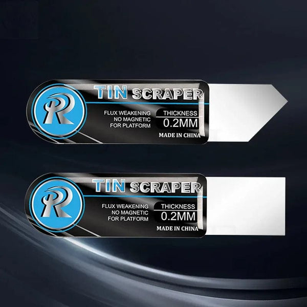 Planet Gates Red 2pcs/pack 0.2MM Ultra Thin Tin Scraper Flat Oblique Mouth For Mobile Phone Repair Solder Paste Glue Removal Blade Hand Tool Set