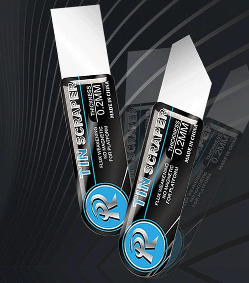 Planet Gates Red 2pcs/pack 0.2MM Ultra Thin Tin Scraper Flat Oblique Mouth For Mobile Phone Repair Solder Paste Glue Removal Blade Hand Tool Set