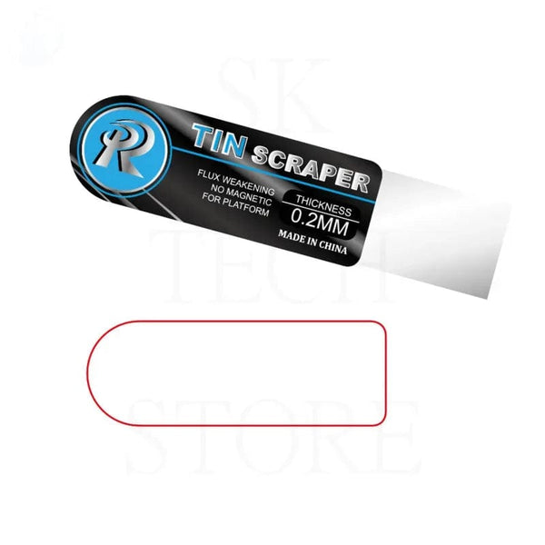 Planet Gates Red 2pcs/pack 0.2MM Ultra Thin Tin Scraper Flat Oblique Mouth For Mobile Phone Repair Solder Paste Glue Removal Blade Hand Tool Set