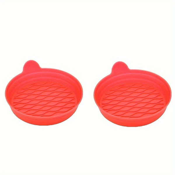 Planet Gates Red 2pcs/set Car Coaster, For Cup Holder, Silicone Universal Car Coaster, 6 Colors Available