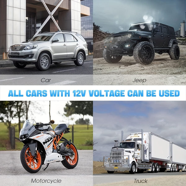 Planet Gates Red 2PCS Super Loud Train Horns, 12V Waterproof Electric Snail Horn Car Horn For Trucks, Train, Boat, Cars, Motorcycle, Bikes & Boats (Red)