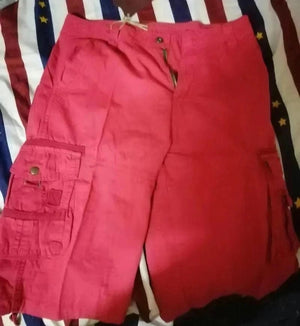 Planet Gates Red / 32 Summer Cargo Shorts Men Cool Camouflage Cotton Casual Mens Short Pants Brand Clothing Comfortable Camo Men Cargo Shorts No Belt