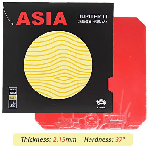 Planet Gates Red 37 Yinhe Jupiter 3 Asia Table Tennis Rubber Sticky Ping Pong Rubber Good For Quick Attack with Loop Drive