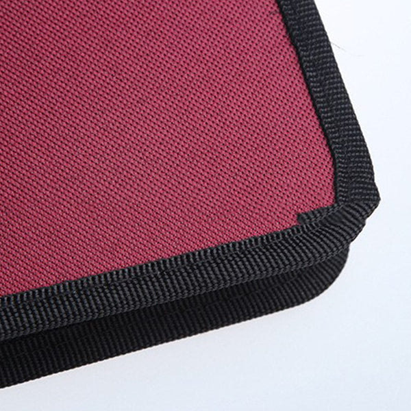 Planet Gates Red 40Pcs CD DVD Games Discs Bags Cases Oxford Handbags High-capacity Storage Bag Package with Zipper Drop Shipping