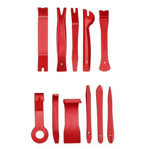 Planet Gates Red 43 Pcs Portable Car Panel Removal Tool Auto Panel Door Audio Trim Removal Kit Clip Pliers Fastener Remover Pry Car Disassembly Tools